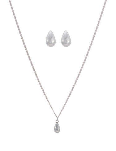 Set Dije Y Aretes Gota Bombeada
